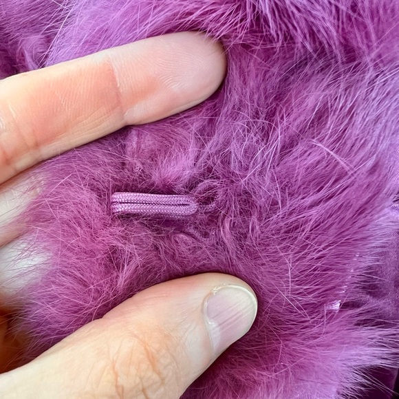 (SOLD) - 100% rabbit fur jacket in size XS - Picture 7 of 8